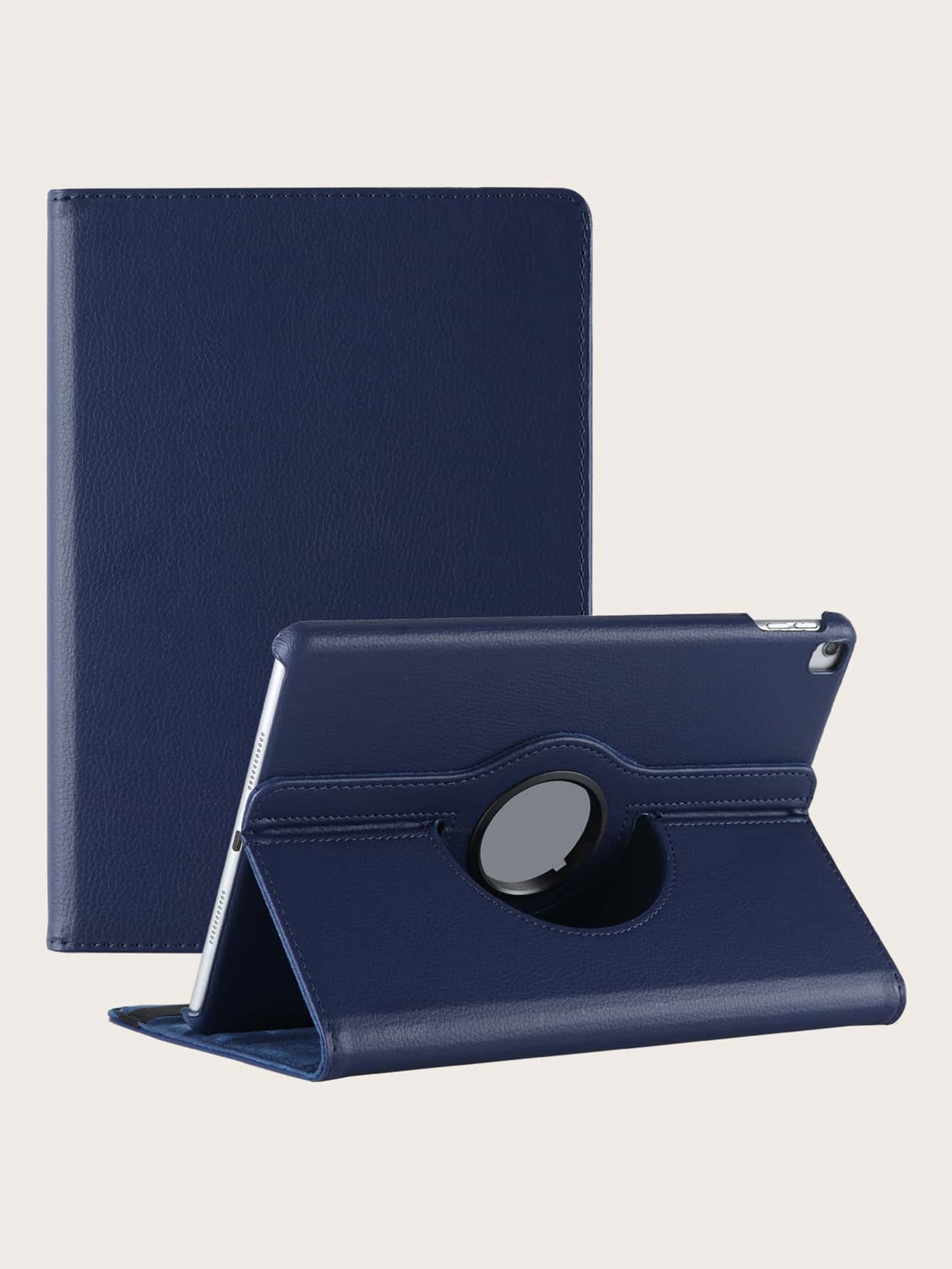 A Solid Color 360 Degree Rotatable Tablet Protective Cover With Various Stand Modes Compatible With IPad Models, Suitable For IPad Mini 1/2/3/4/5/6/9.7/10.2/10.5/Air 4/Air 5/10th/10.9/Pro 11-Inch/Air11(M2)/Pro11(M4)/2024 Models With Different Ports (Pleas