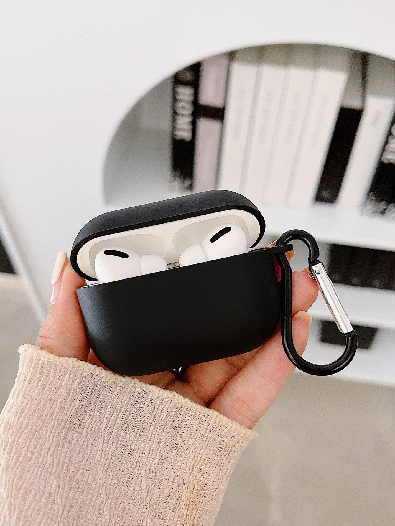 Light Pink AirPods Case Cover Soft TPU Protective Cover Compatible With Apple AirPods 1/2 AirPods Pro