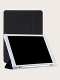 IPad Pencil Slot Anti-Fall Protective Case With Built-In Pencil Slot, TPU Soft Shell, Simplified/Casual/Hot Sale IPad Folding Tablet Case, Fit For IPad Mini4/5/Mini6/9.7/10.2/10.5/10.9/10th/11-In.(M2)-2024/Air 11-In.(M2)-2024/Air 13-In.(M2)-2024/Pro13-In.