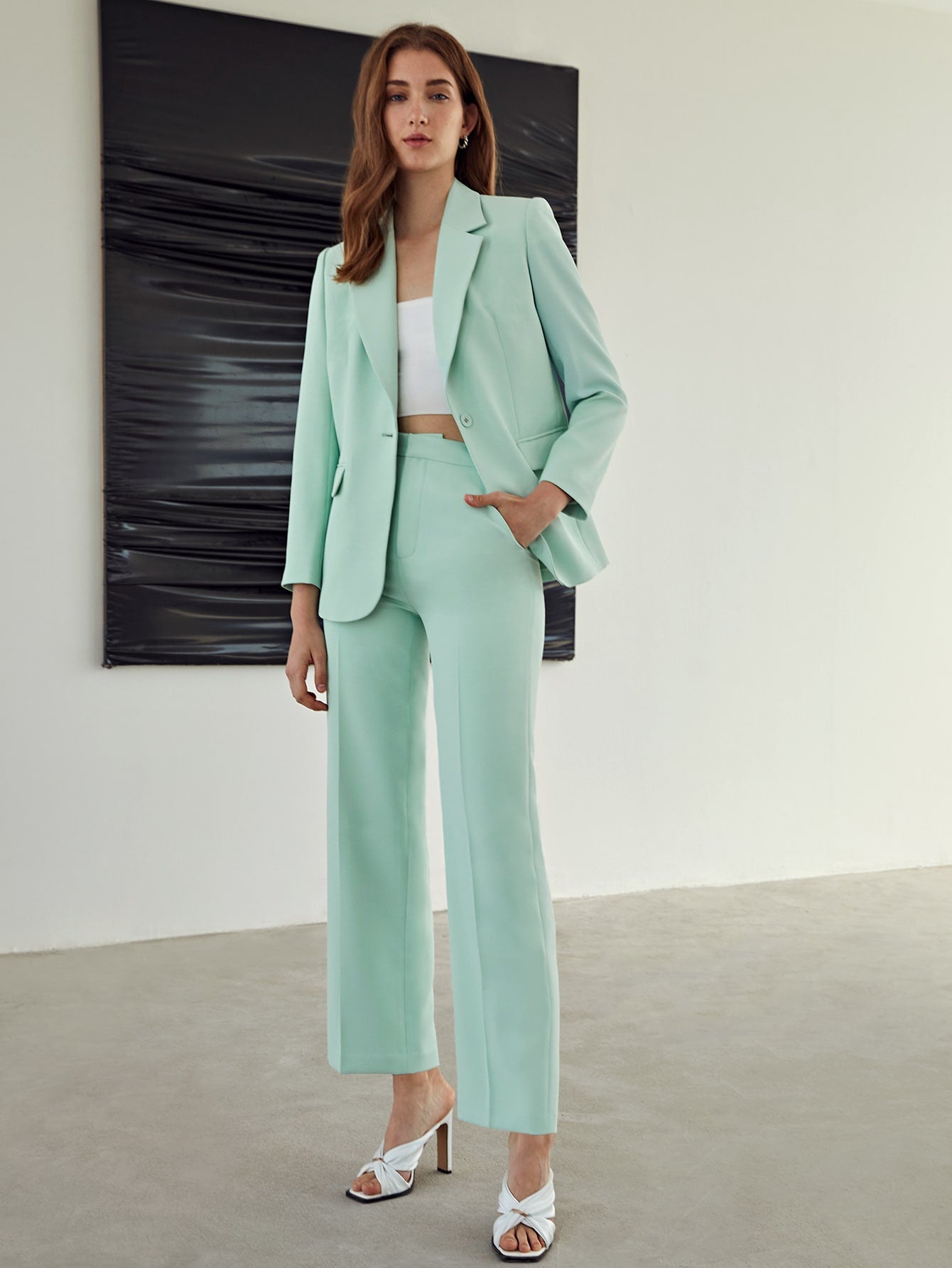 PRESS CREASE TAILORED PANTS