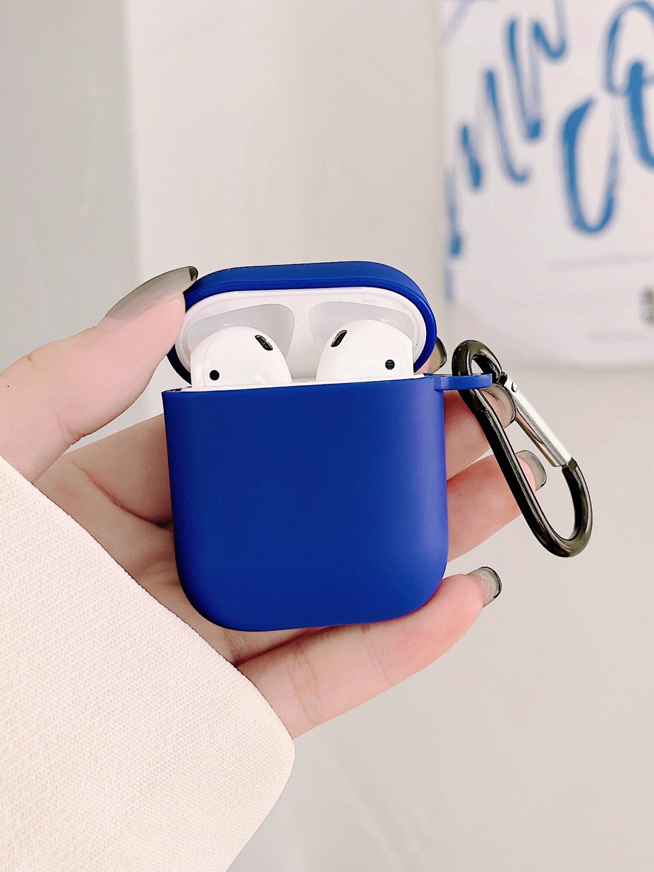 Light Pink AirPods Case Cover Soft TPU Protective Cover Compatible With Apple AirPods 1/2 AirPods Pro
