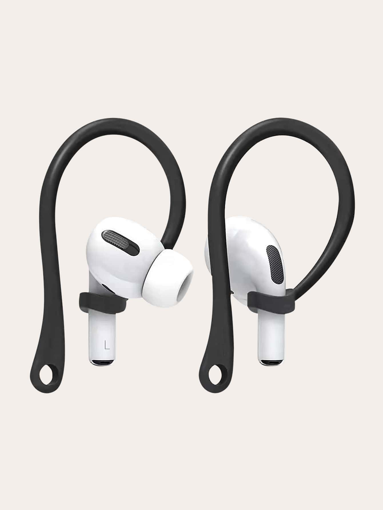 A Pair Of Earhooks Compatible With Apple Earphones,Professional Anti-Slip Silicone Earbuds Tips, Without Earphones