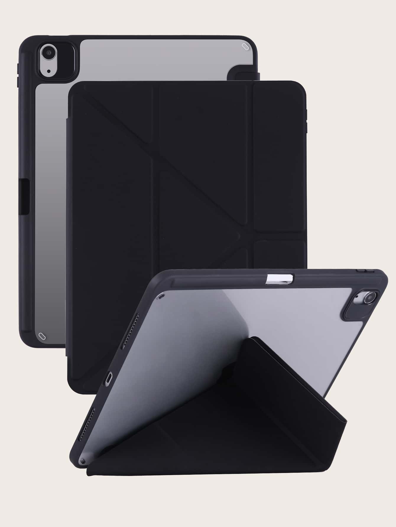 Acrylic Y Stand With Pen Slot Tablet Protective Case, Compatible With IPad Mini 6/9.7/10.2/10.5/Air 4/Air 5/10th/10.9/Pro 11-Inch/Air 11 (M2)/Air 13 (M2)/Pro 11 (M4)/Pro 13 (M4) 2024 12.9-Inch