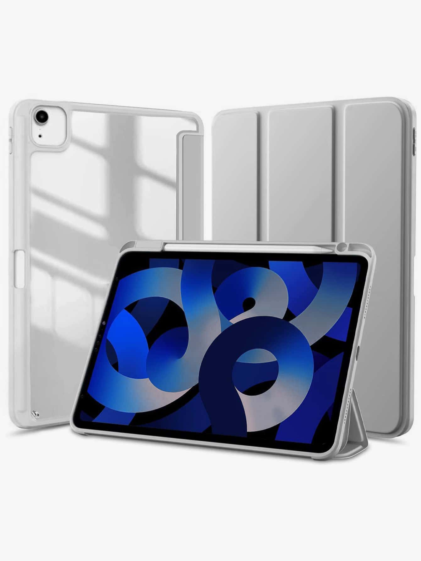 Acrylic Anti-Drop IPad Protective Case With Pencil Holder, Suitable For IPad Mini 4/5/6, 9.7, 10.2, 10.5, IPad Air 4/5, IPad 10th, 10.9, IPad Pro 11, Air 11(M2), Air 13(M2), Pro 11(M4), Pro 13(M4) 12.9-Inch (Some Models With Lens Frame)