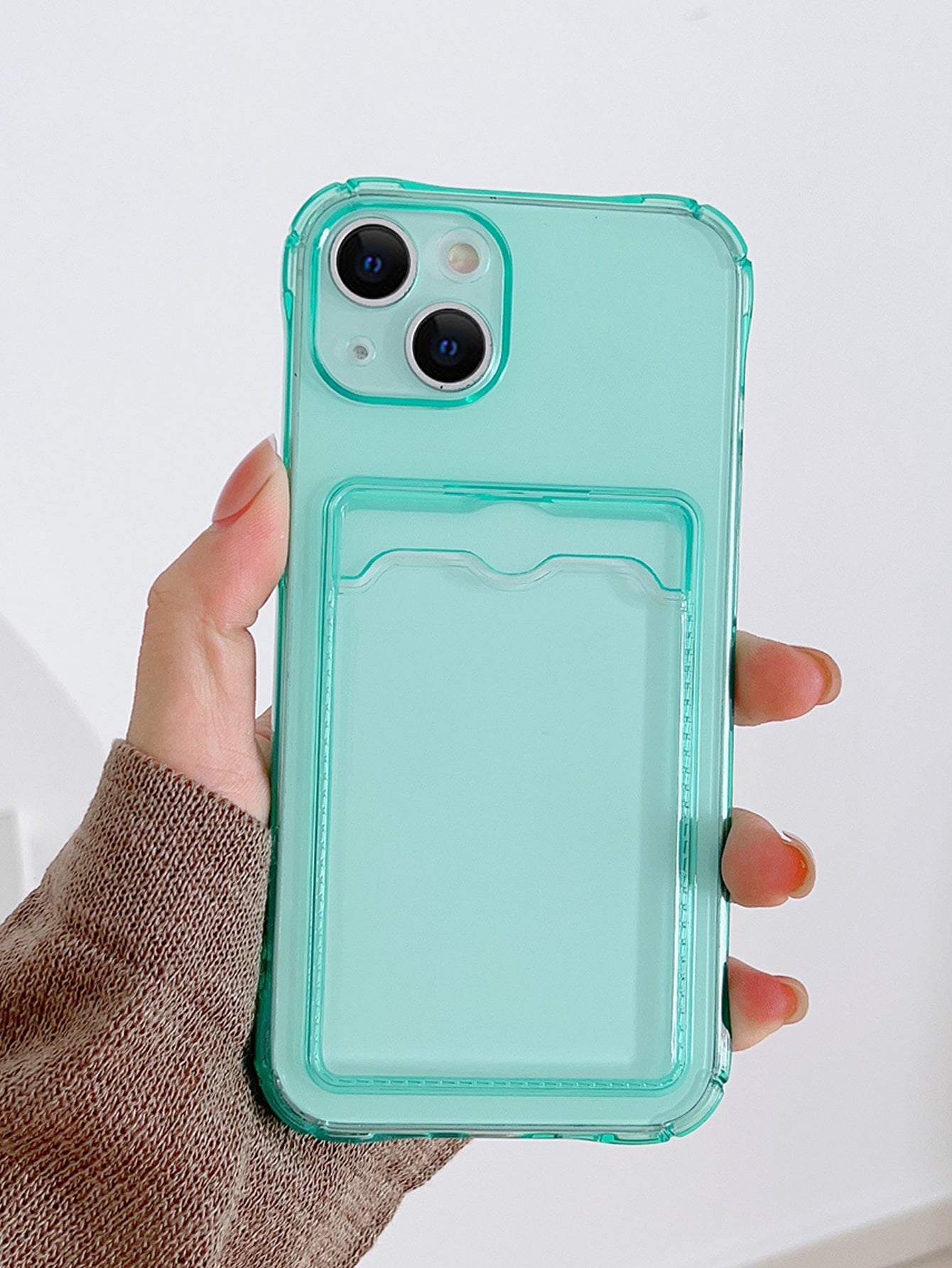 Clear Phone Case With Card Slot Compatible With IPhone 11,IPhone 13,IPhone 14 Pro Max