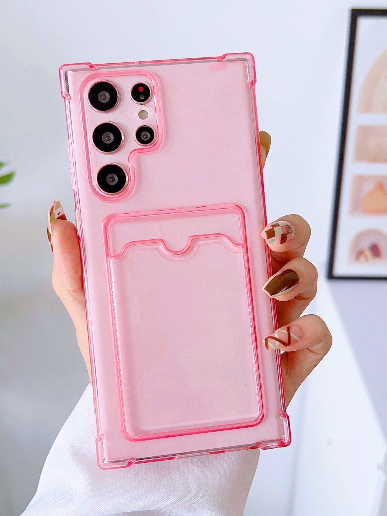 Clear Phone Case With Card Slot For Galaxy A52,Galaxy S23 Ultra,Galaxy A14