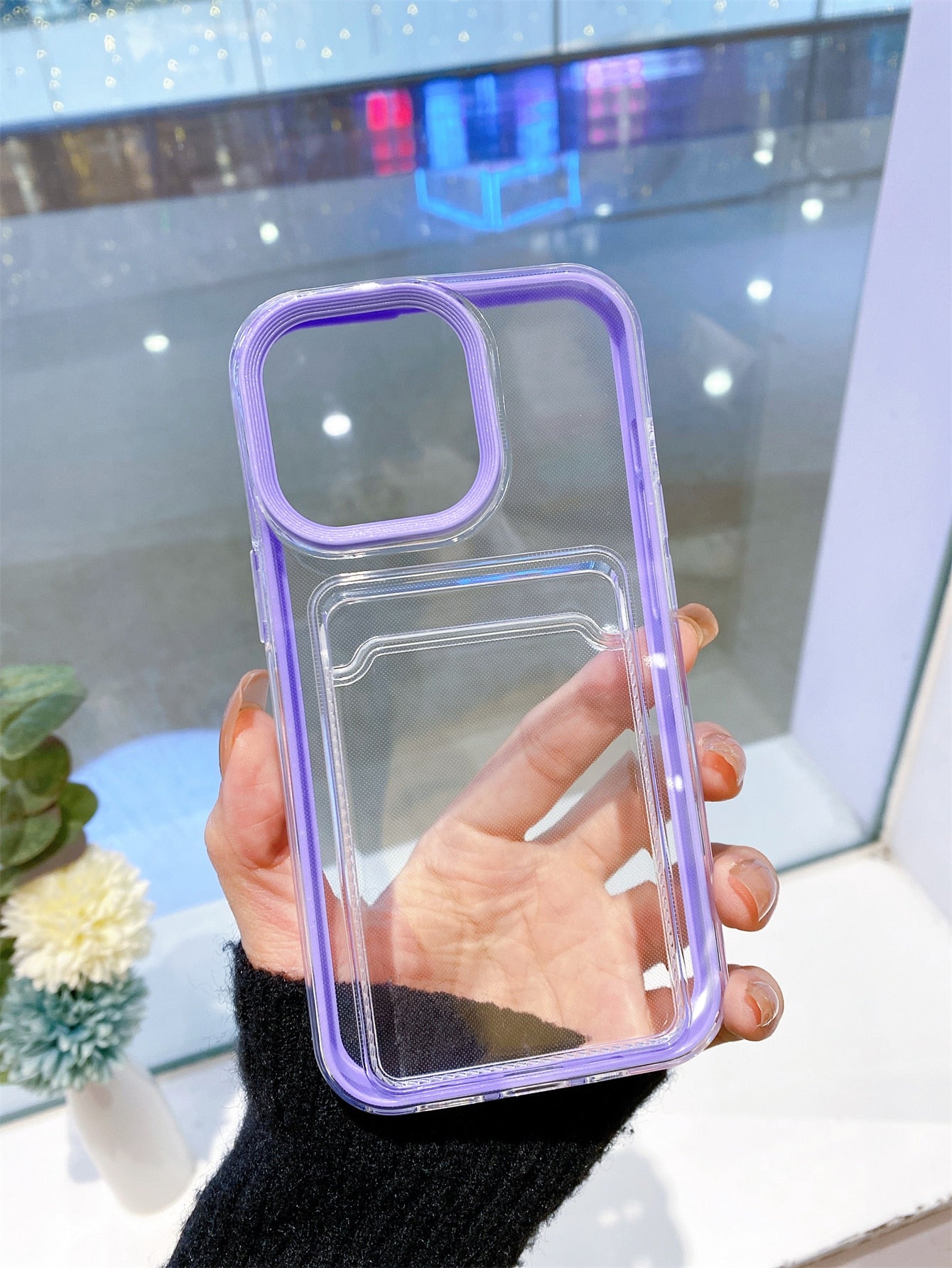 Compatible With IPhone 2-In-1 Wallet Phone Case, TPU Soft Shell With Card Slots And Coin Pocket, Anti-Drop, Anti-Sweat, Anti-Fingerprint, Wear-Resistant, Non-Fading