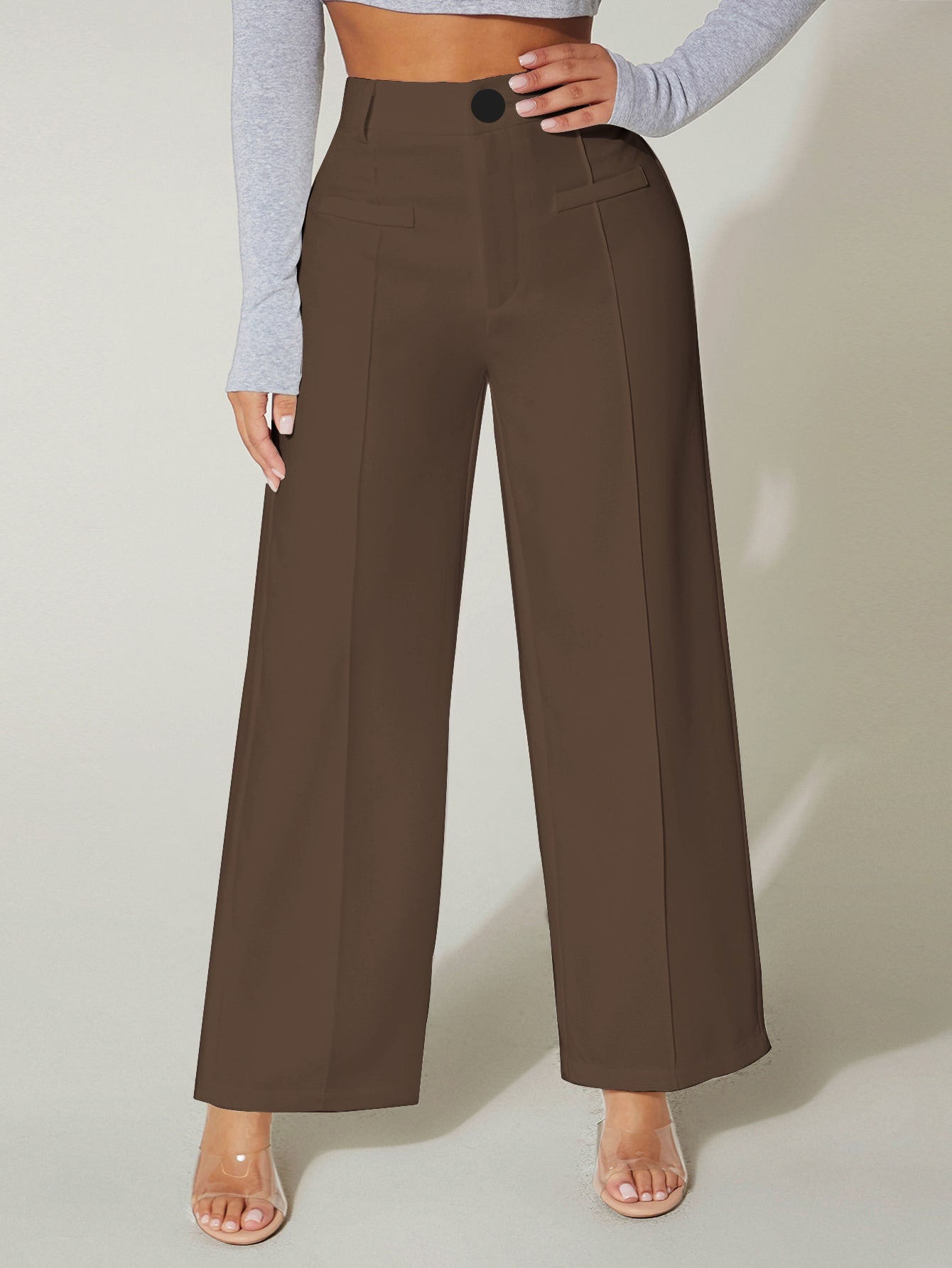 Solid Wide Leg Summer Pants