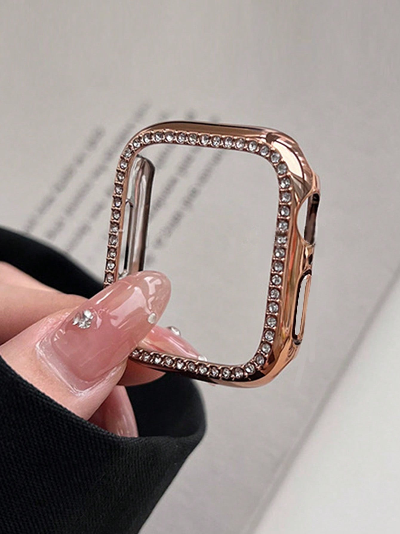 Rhinestone Decor Case Compatible With Apple Watch