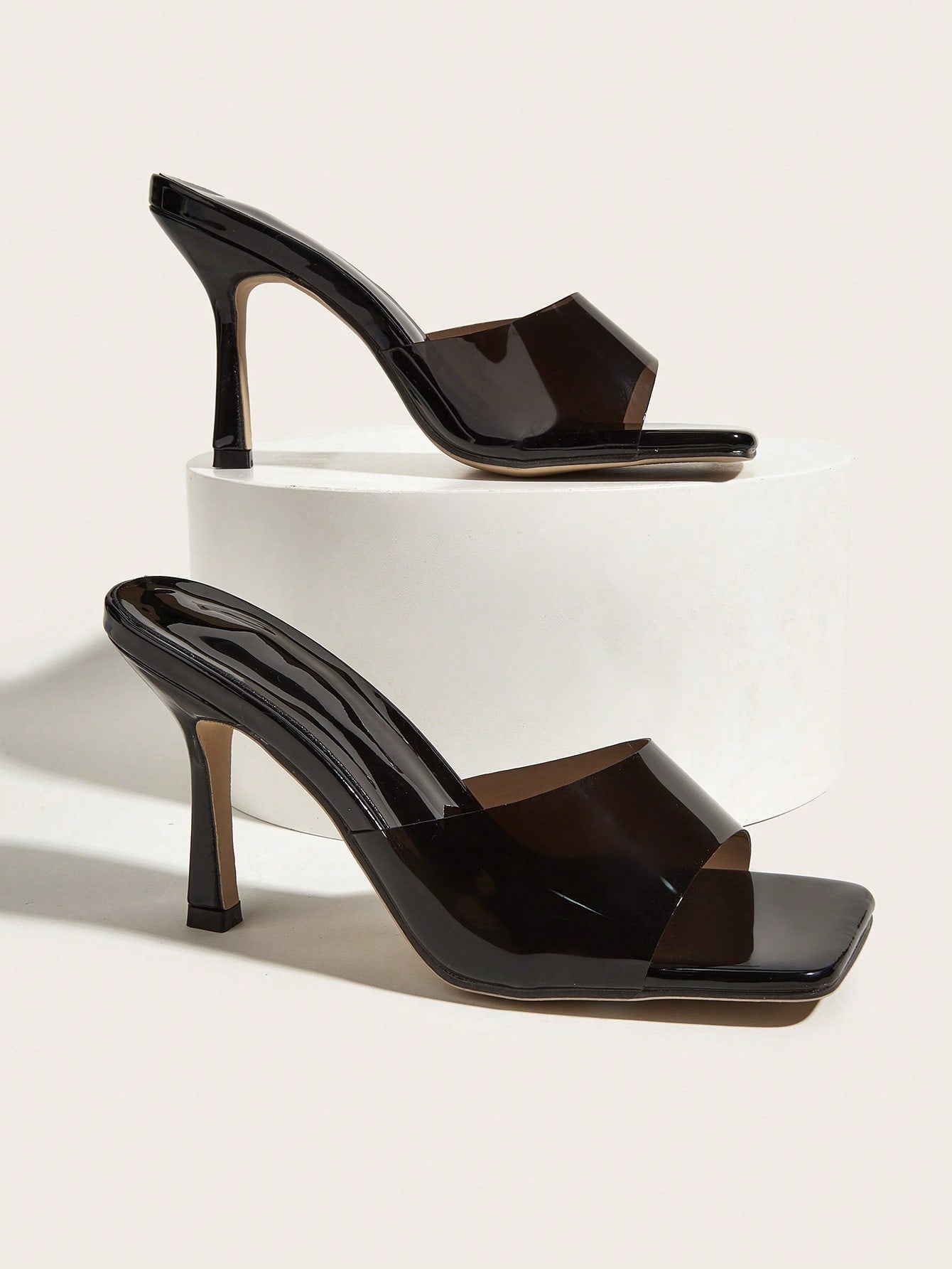 Coffee Brown Suede Fashionable Women's High Heeled Sandals