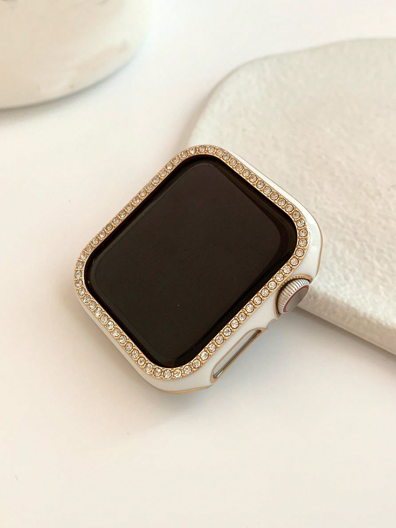 Rhinestone Decor Case Compatible With Apple Watch