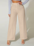 Solid Wide Leg Summer Pants