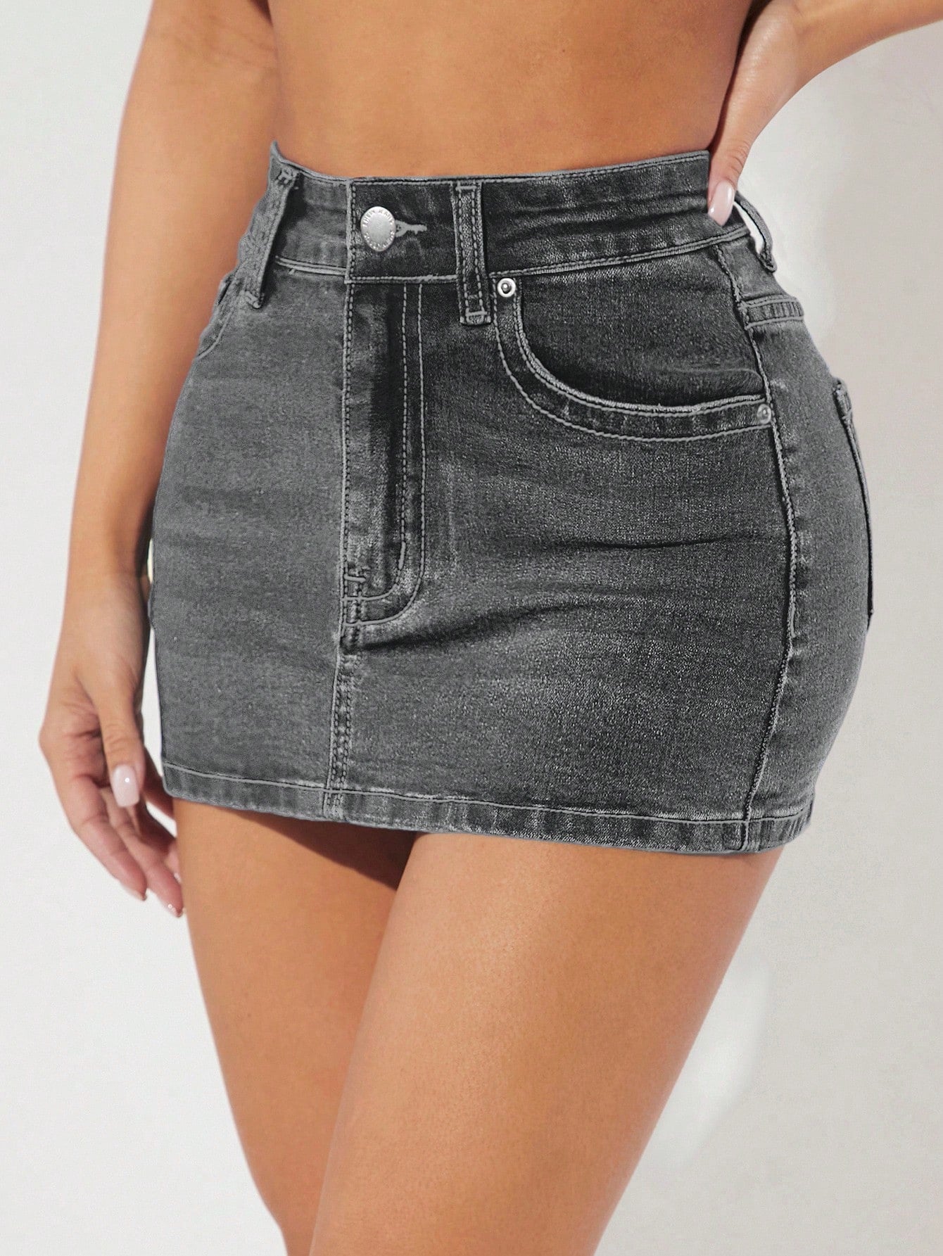 Bodycon Denim Skirt