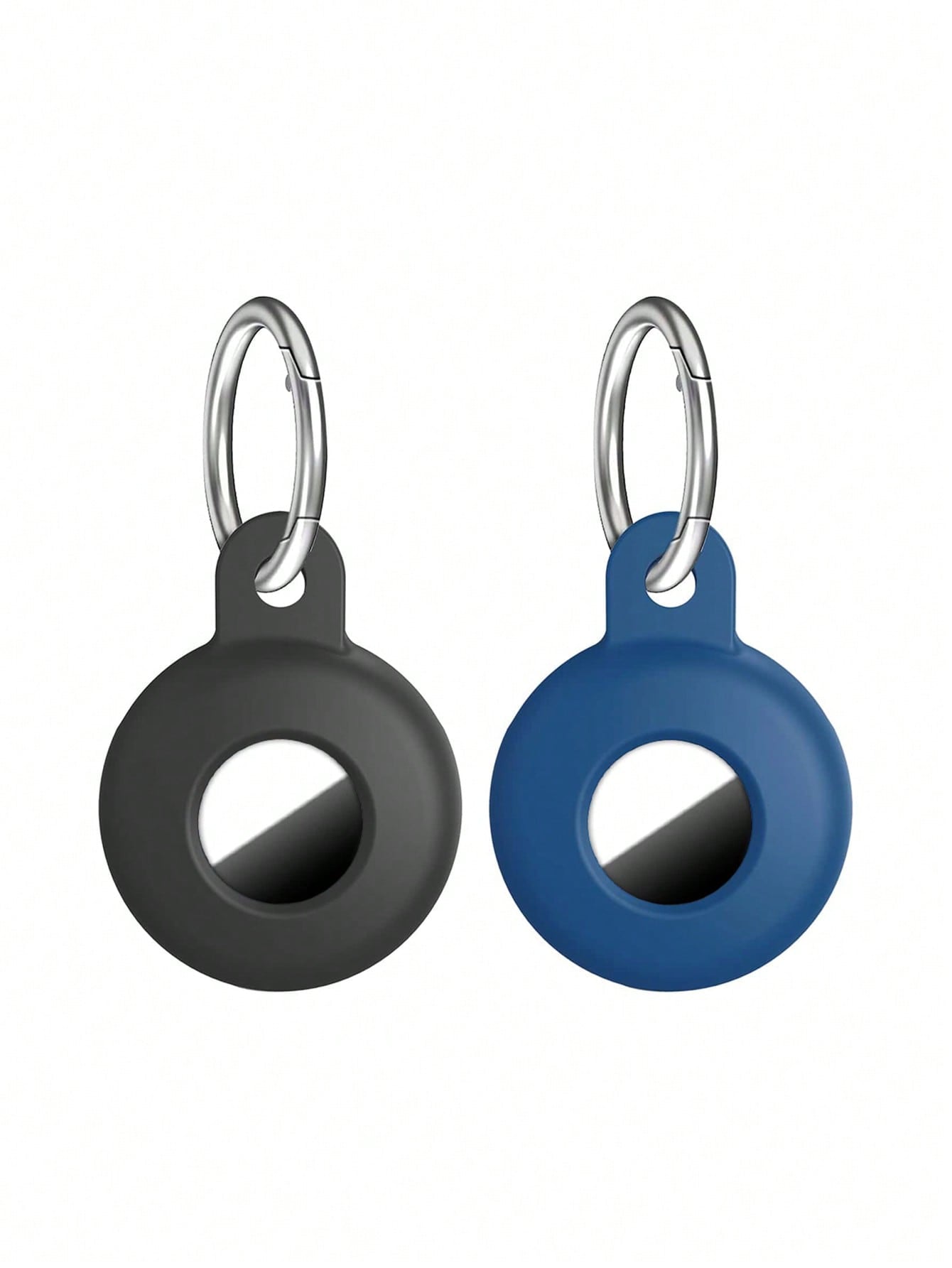 2pcs Silicone Solid Color Protective Cover For AirTag