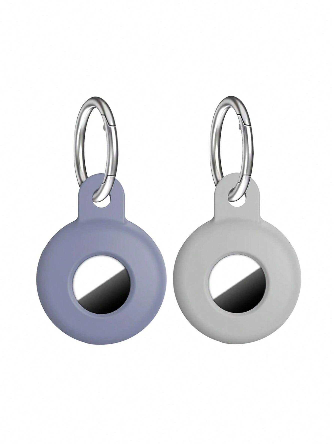 2pcs Silicone Solid Color Protective Cover For AirTag