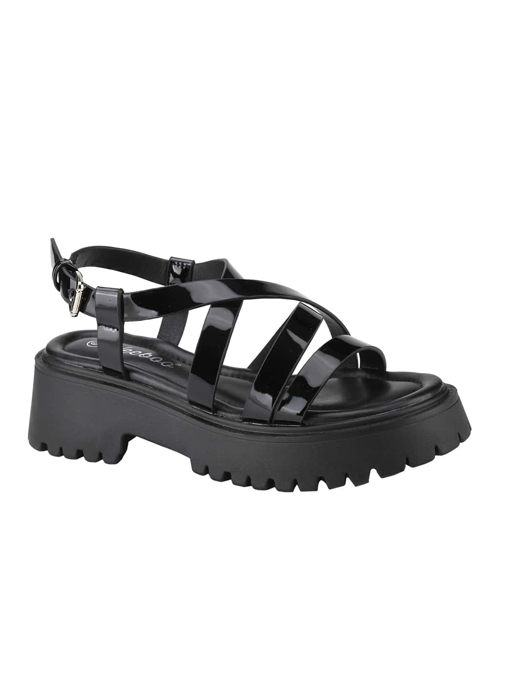 BELOVELY【High-40】Womens Chunky Platform Sandals Open Toe Ankle Strap Block Heeled Sandals with Adjustable Ankle Strap
