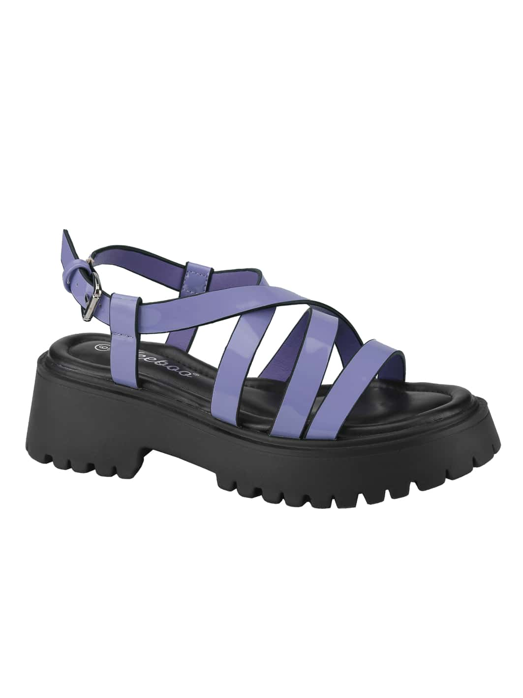 BELOVELY【High-40】Womens Chunky Platform Sandals Open Toe Ankle Strap Block Heeled Sandals with Adjustable Ankle Strap