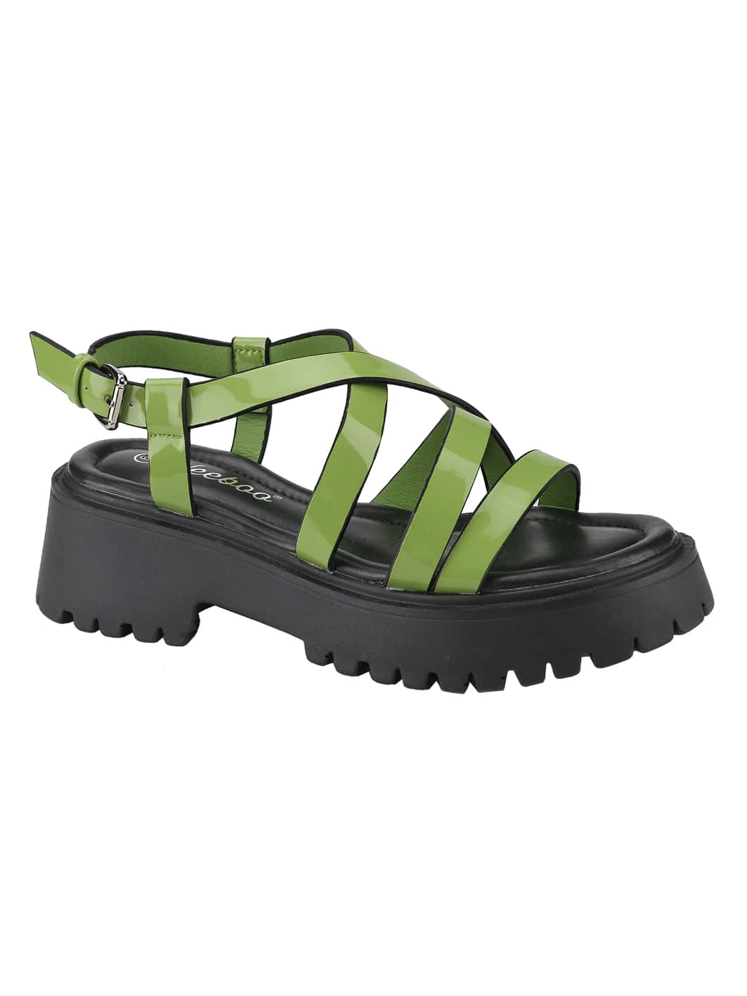 BELOVELY【High-40】Womens Chunky Platform Sandals Open Toe Ankle Strap Block Heeled Sandals with Adjustable Ankle Strap