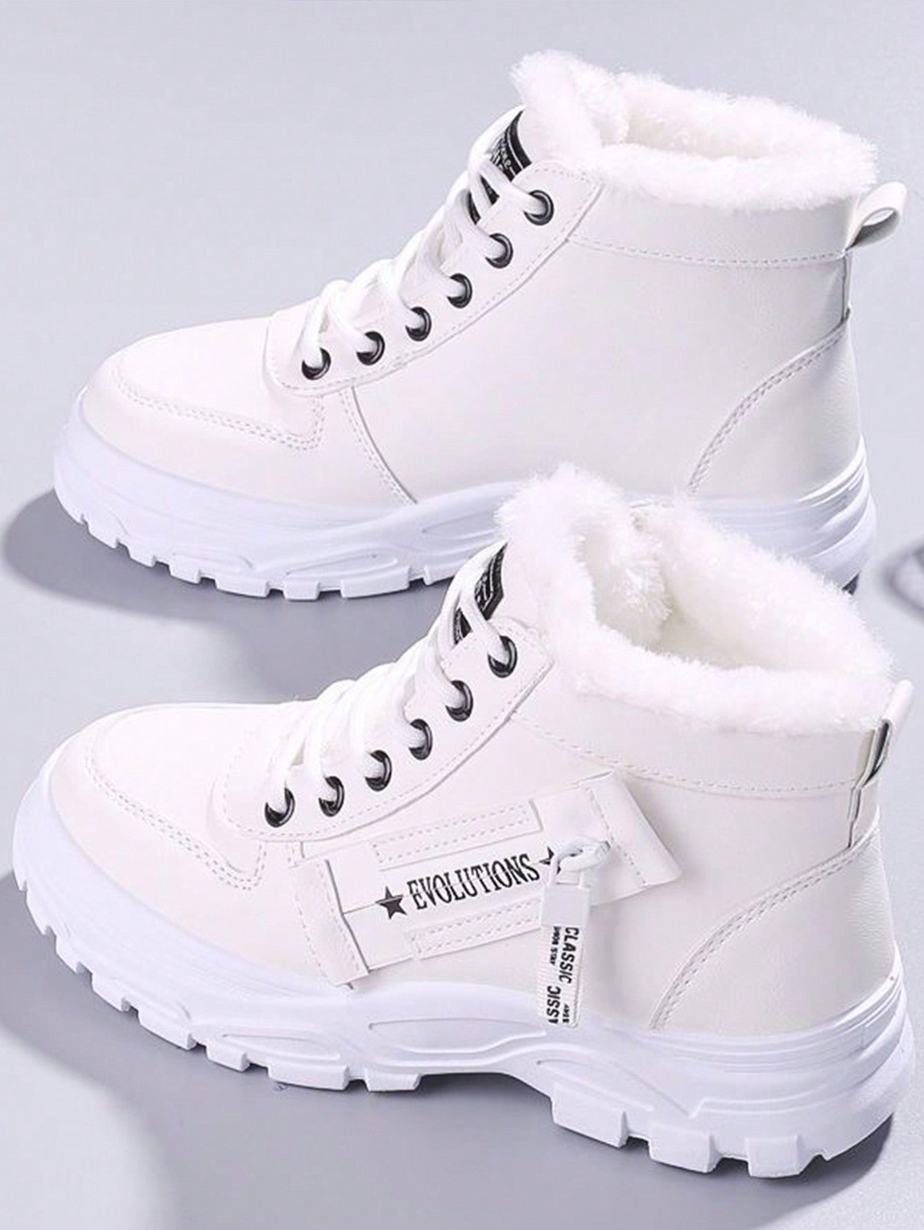 Winter Fashionable High Top Women's Boots With Elevated Heels And Durable Sole, Suitable For Sports Or Casual Wear