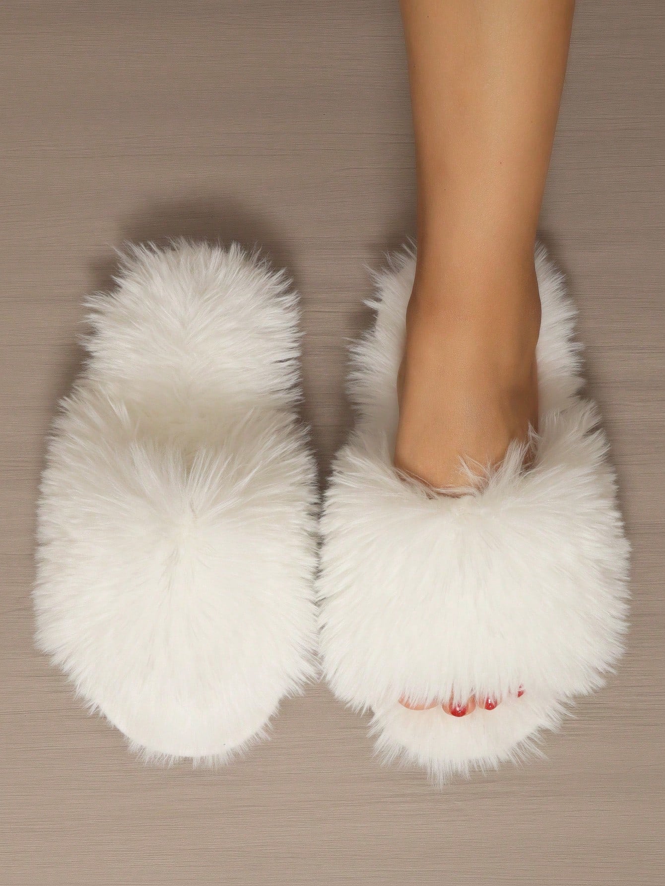 Women's Thick-soled Cartoon Slippers With Long For Autumn And Winter, Anti-slip And Warm, Fashionable Home Indoor Footwear
