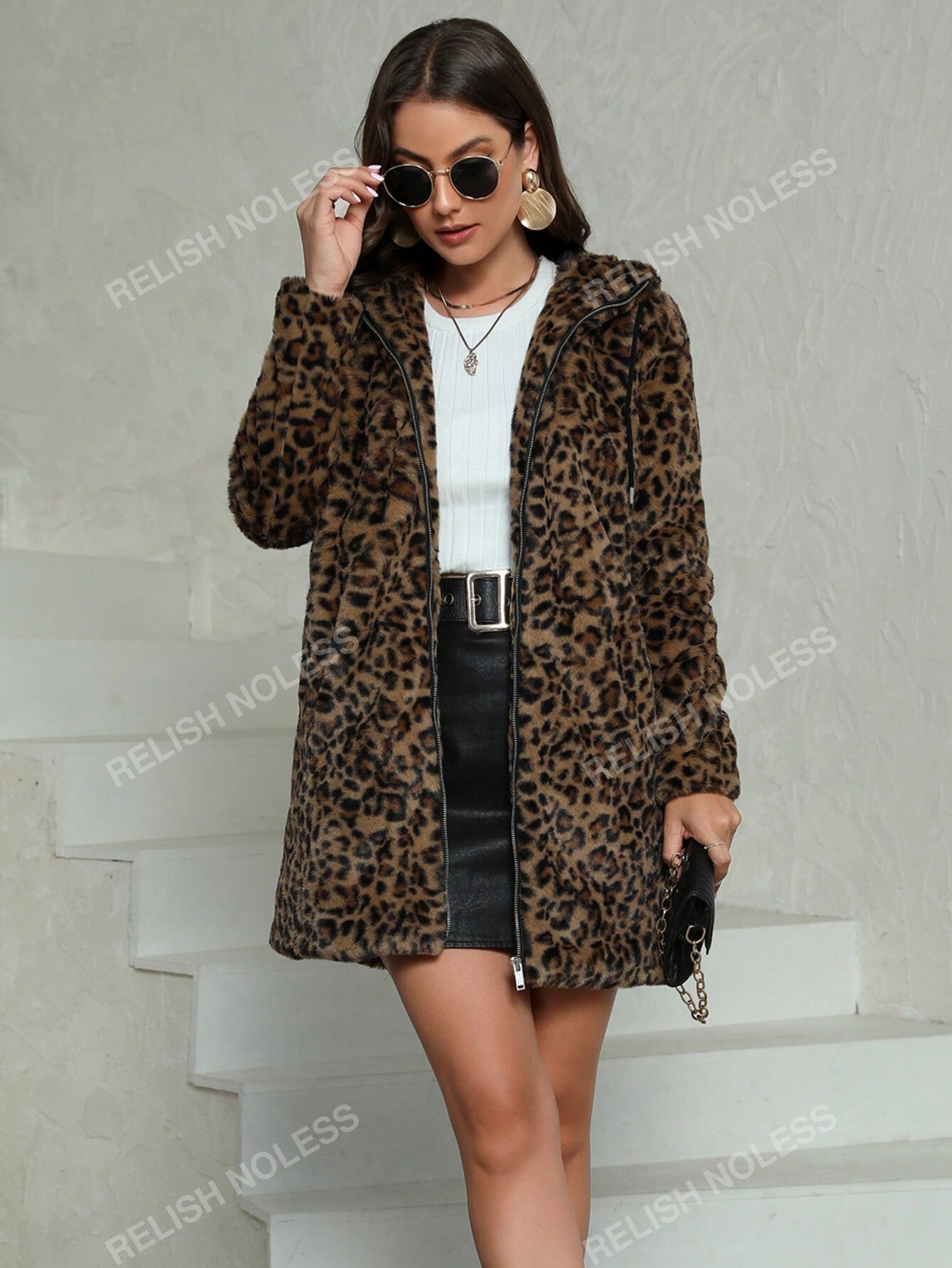 RELISH NOLESS Zip Up Teddy Coat
