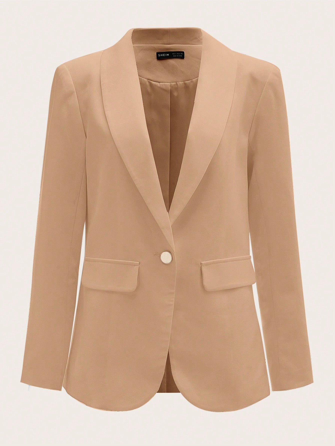 BIZwear Shawl Collar Single Button Blazer Workwear