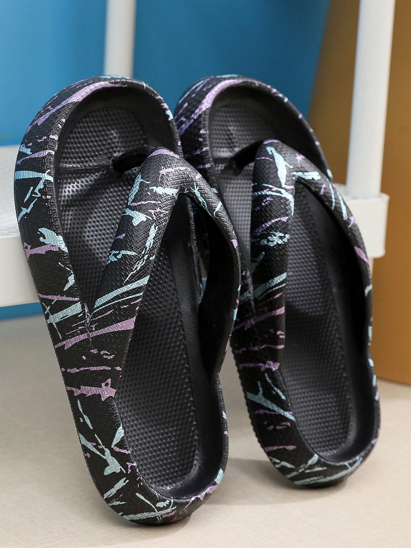 Summer Ladies" Thick Soft Bottom EVA Molded One-Piece Solid Color Roman Sandals, Slip-Resistant Beach Resort Comfortable Casual Slippers
