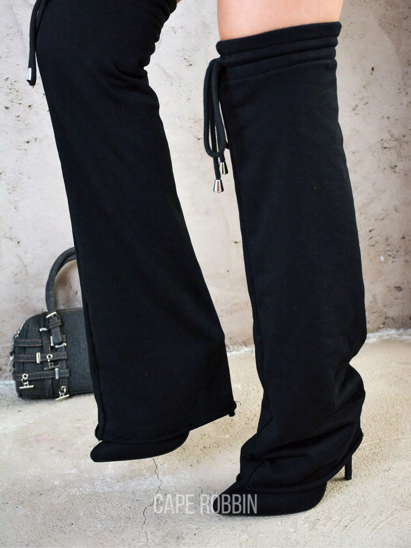 Cario Thigh-High Pointy Toe High Heel Boots