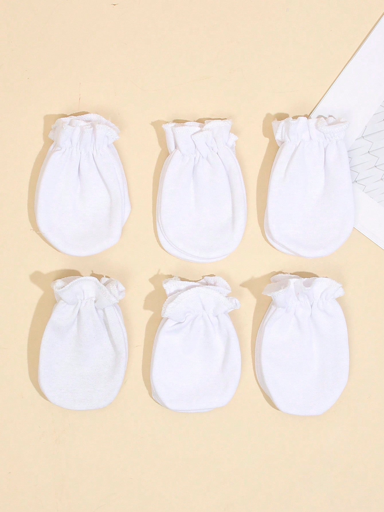 6pairs/Pack Infant Anti-Scratch Mittens, Assorted Colors & Styles, Newborn Protection