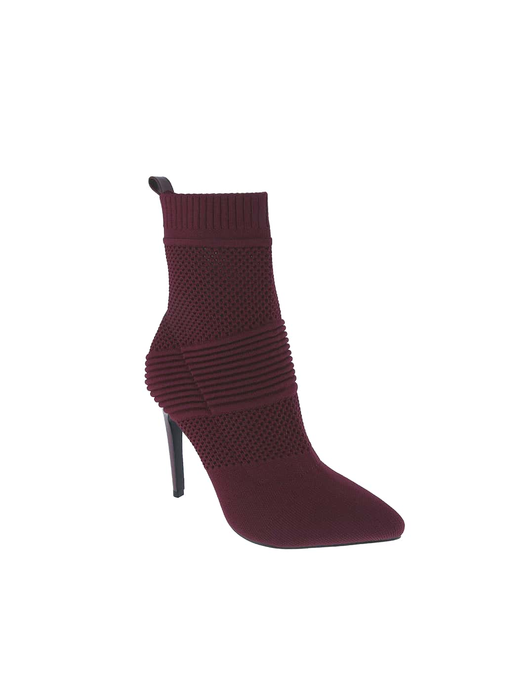 BELOVELY【Act-2】Women's Pointy Toe Fashion Comfy Sexy High Heel Ankle Boots, Stretchable Fabric, Stocks Heels