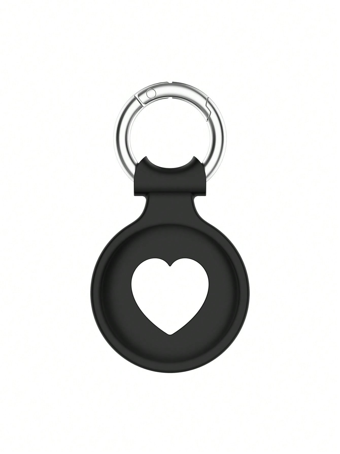 Heart Shaped Protective Silicone Cover With Anti-Lost Tracker And Soft Shell Compatible With Apple Airtag (Airtag Not Included)