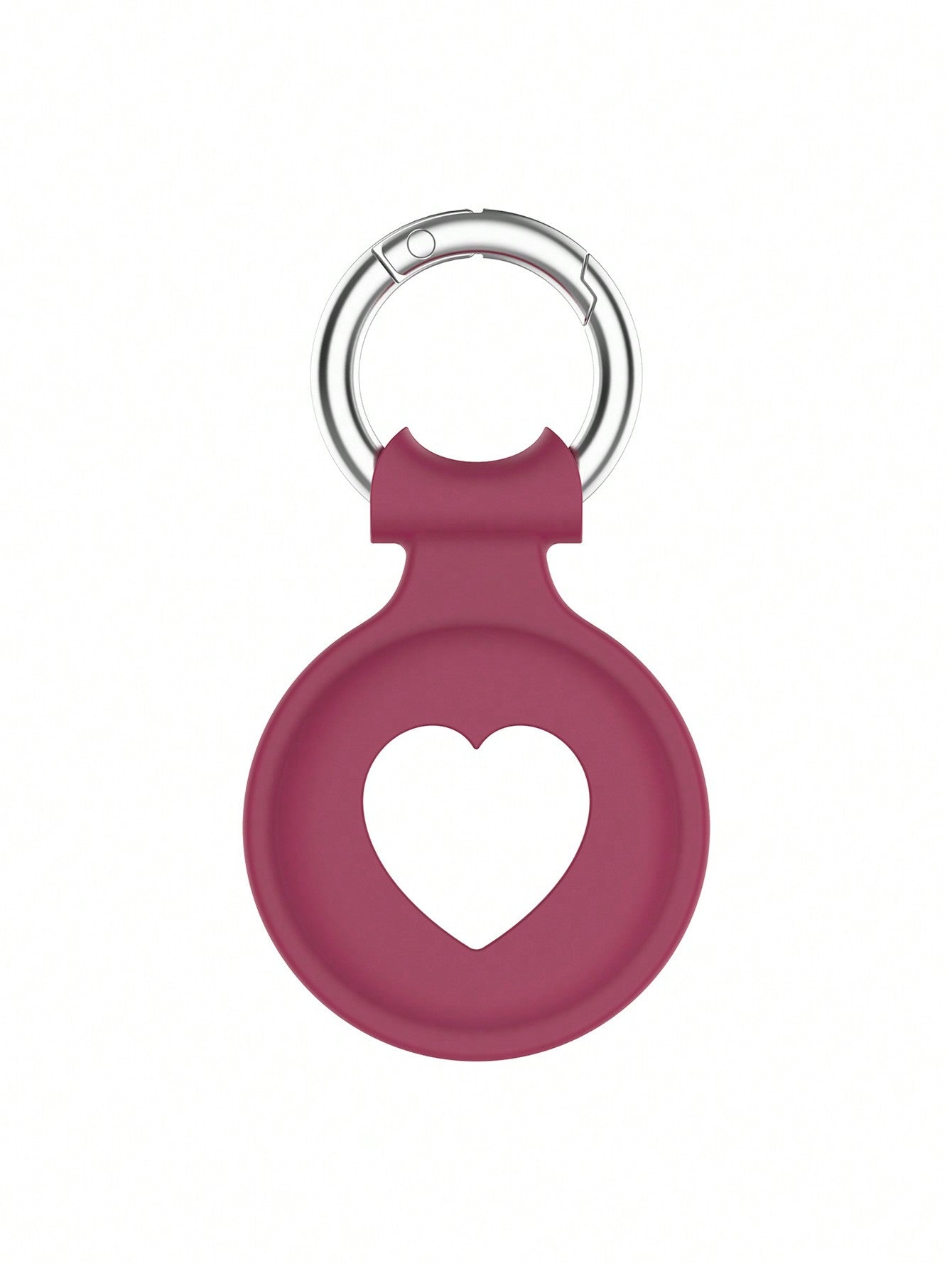 Heart-Shaped Protective Silicone Cover Compatible With Apple Airtag Tracker, Anti-Lost Device, Soft Shell (Airtag Not Included)