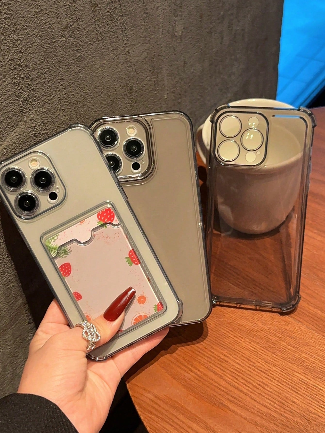Pink 3pcs/Set Mobile Phone Protective Case