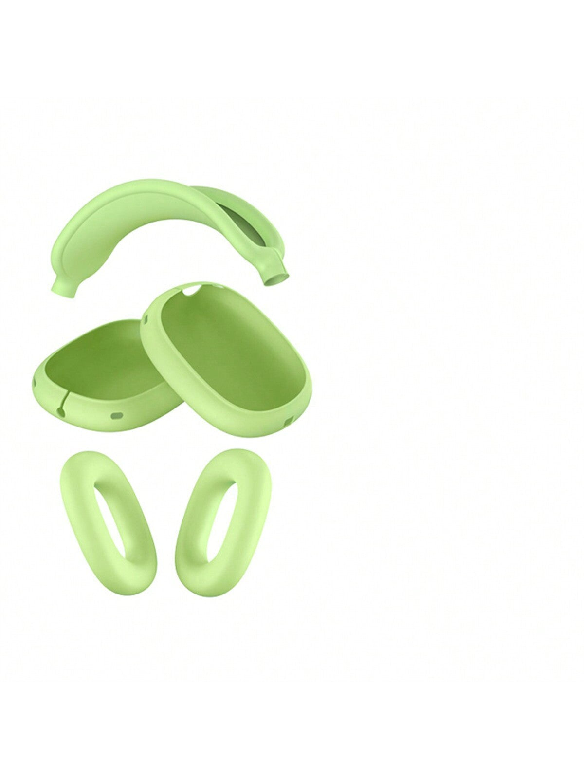 5pcs/Set Soft Silicone Headphone Cover & Headband Cover & Carrying Case Protective Set For Airpods Max