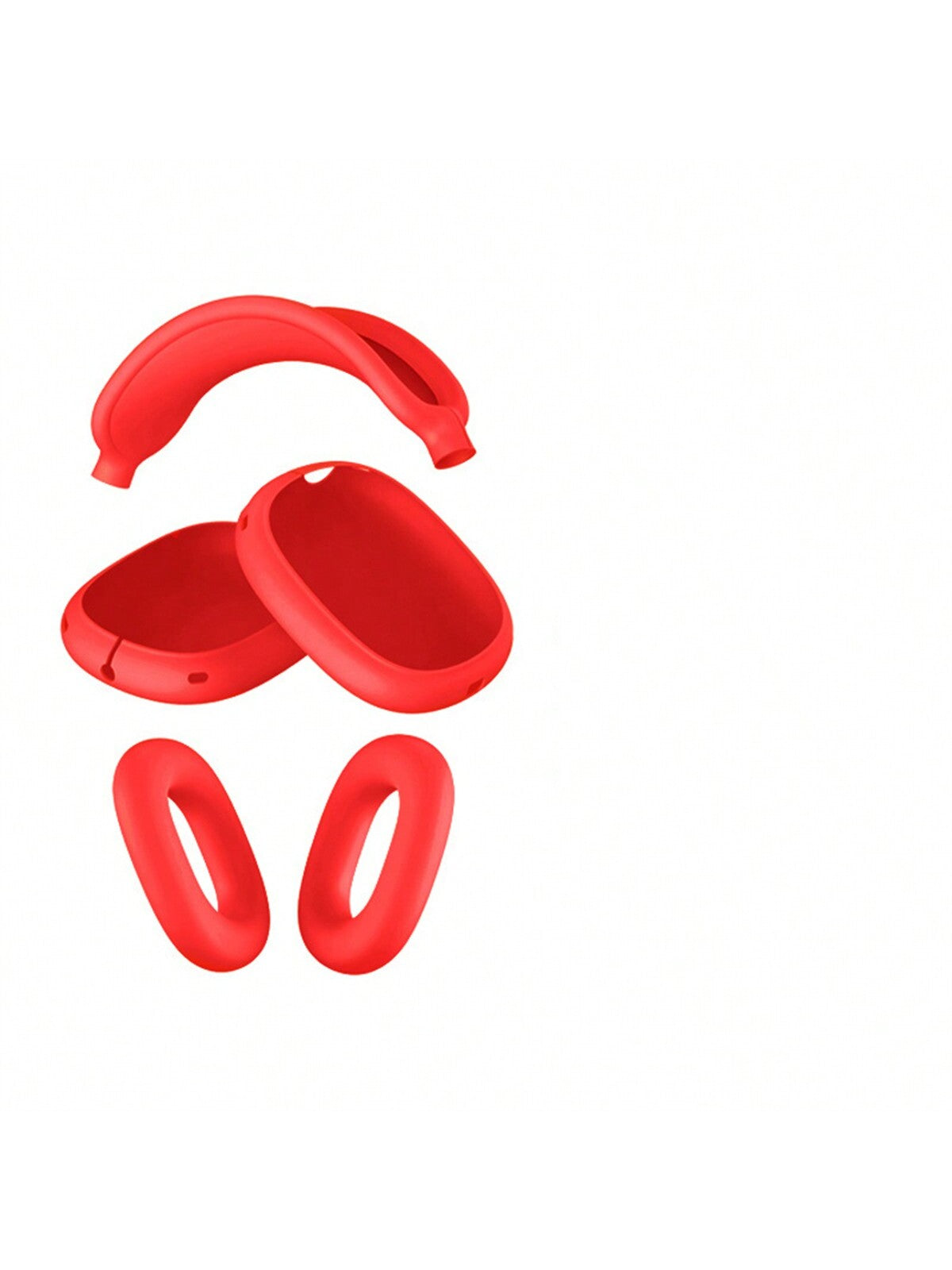 5pcs Soft Silicone Headphone Protective Cover Compatible With Apple Airpods Max, Headphone Headband Cover To Prevent Falling And Shockproof