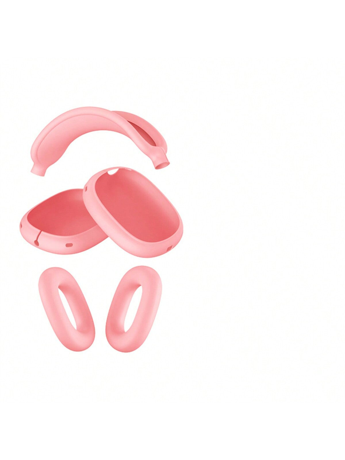 5pcs Soft Silicone Headphone Protective Cover Compatible With Apple Airpods Max, Headphone Headband Cover To Prevent Falling And Shockproof