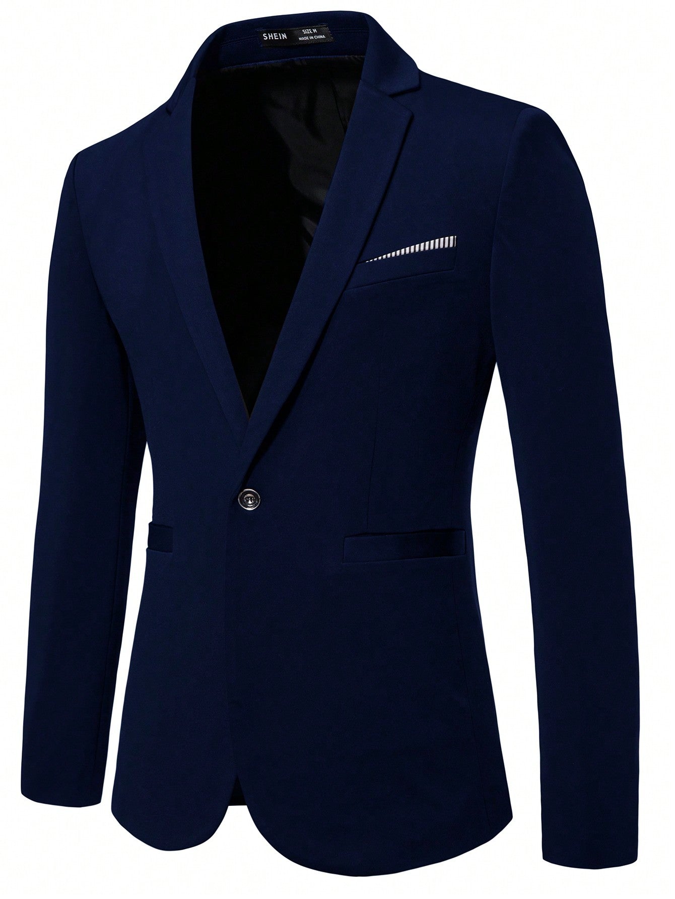 Men's Lapel Collar Long Sleeve Suit Jacket