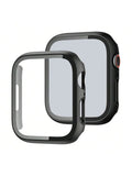 Compatible With Apple Watch 9 Protective Case S8 Apple Watch Case Apple Watches9 Case Film Integrated 8 Protective Cases Ultra High-Definition Metal 49mm Aluminum Alloy Se Explosion-Proof Fully Covered Tempered Film 45