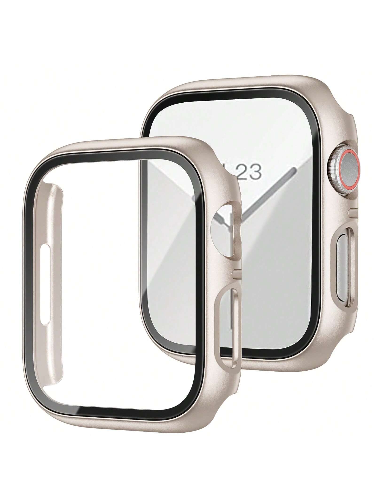 Compatible With Apple Watch 9 Protective Case S8 Apple Watch Case Apple Watches9 Case Film Integrated 8 Protective Cases Ultra High-Definition Metal 49mm Aluminum Alloy Se Explosion-Proof Fully Covered Tempered Film 45