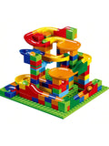 168 Pieces Of Educational Slides For Boys And Girls - Assembling Ball Toy Building Blocks, A Variety Of Slide Ball Building Blocks, Small Particle Track Assembling Educational DIY Toys, Children's Birthday Gifts