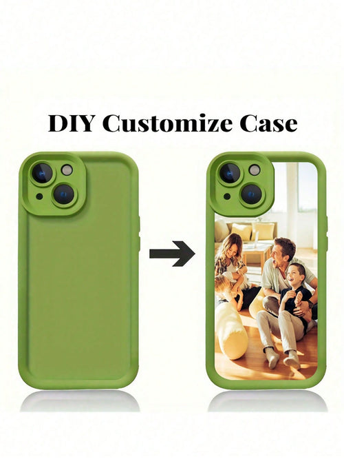 1pc Customized Full Wrap Silicone Phone Case With Personalized Pattern And Camera Lens Protection Compatible With Iphone 15 14 13 12 11 Pro Max