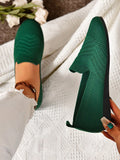 Women's Comfortable Breathable Slip-On Flat Casual Sports Shoes, Latest Fashion Trend, Non-Slip Outsole