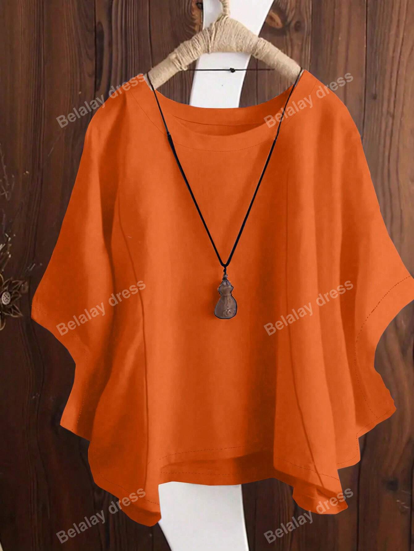 Solid Color Vintage Linen Women's Shirt