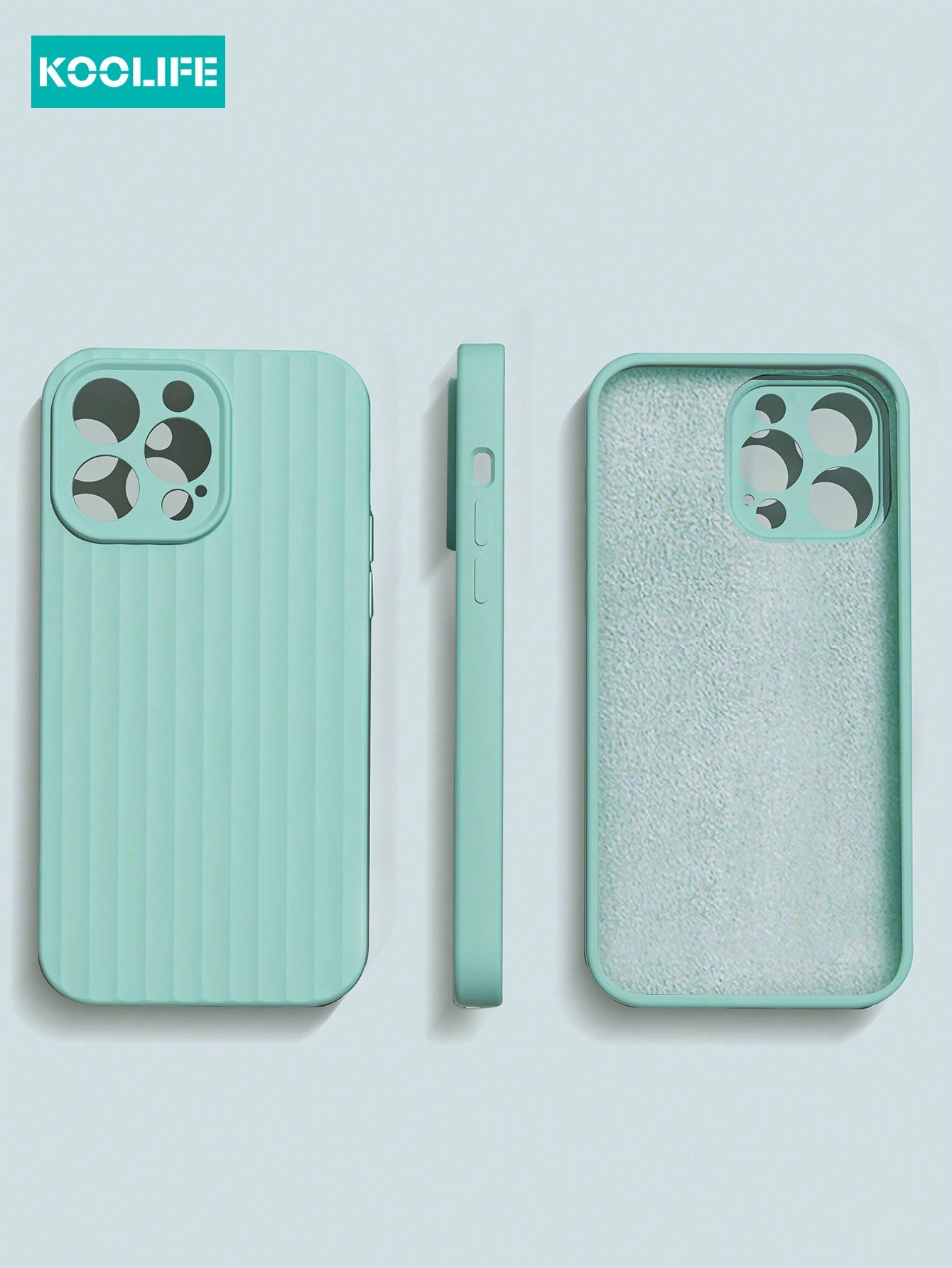 Koolife 1pc 2.0mm Thick Liquid Silicone Phone Case Full Protection Cover, Compatible With IPhone 15 14 13 12 11 Pro Max.