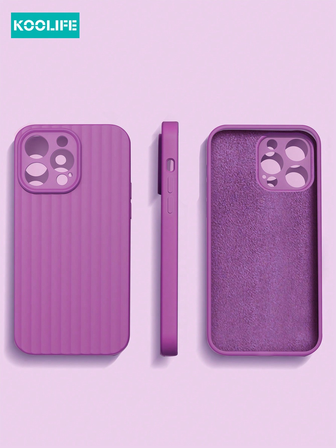 Koolife 1pc 2.0mm Thick Liquid Silicone Phone Case Full Protection Cover, Compatible With IPhone 15 14 13 12 11 Pro Max.