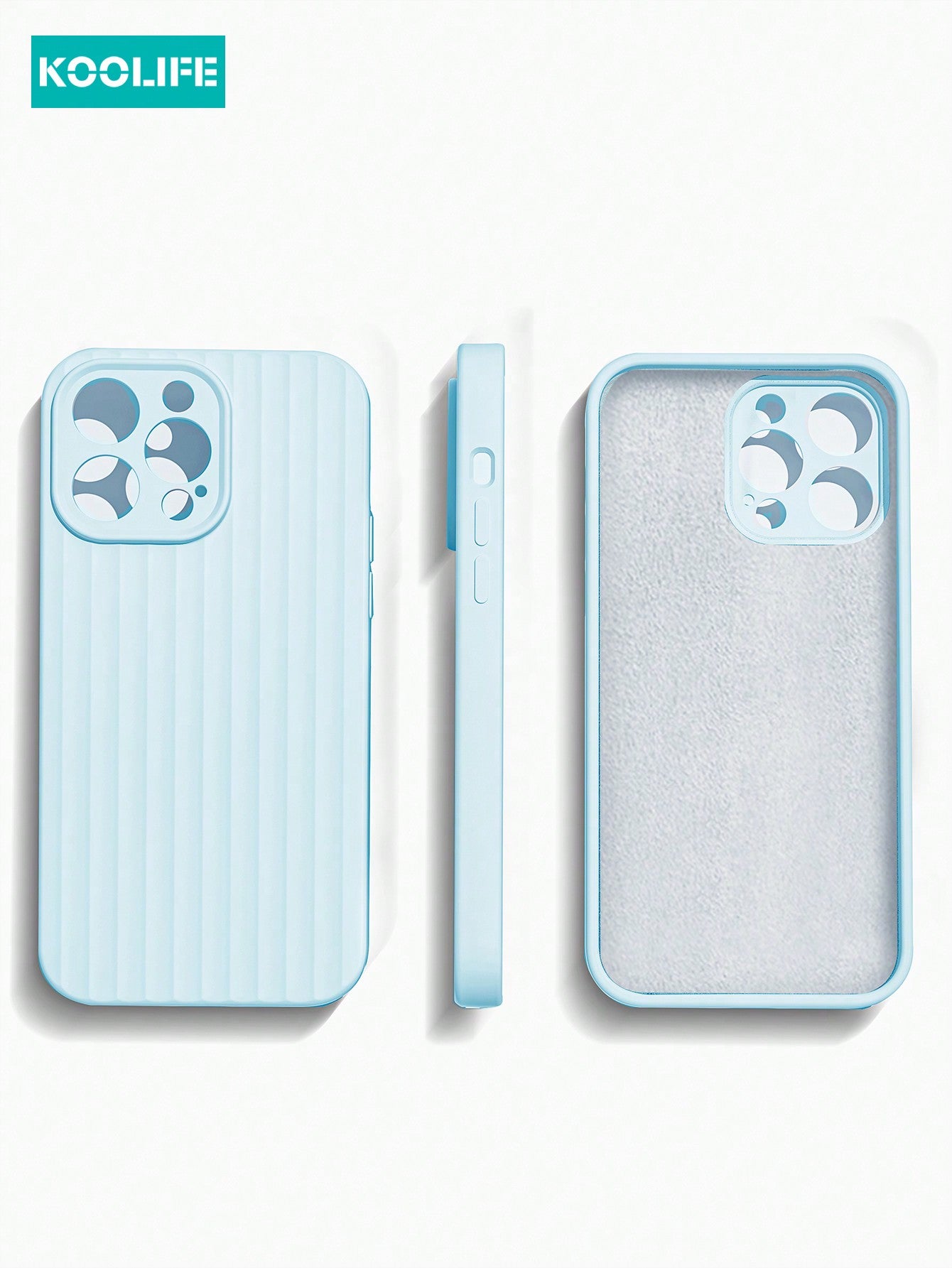 Koolife 1pc 2.0mm Thick Liquid Silicone Phone Case Full Protection Cover, Compatible With IPhone 15 14 13 12 11 Pro Max.