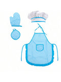 4 Pieces, Kids Apron And Baking Set - Includes Cooking Tools And Play House Toys For Children's Kitchen Play