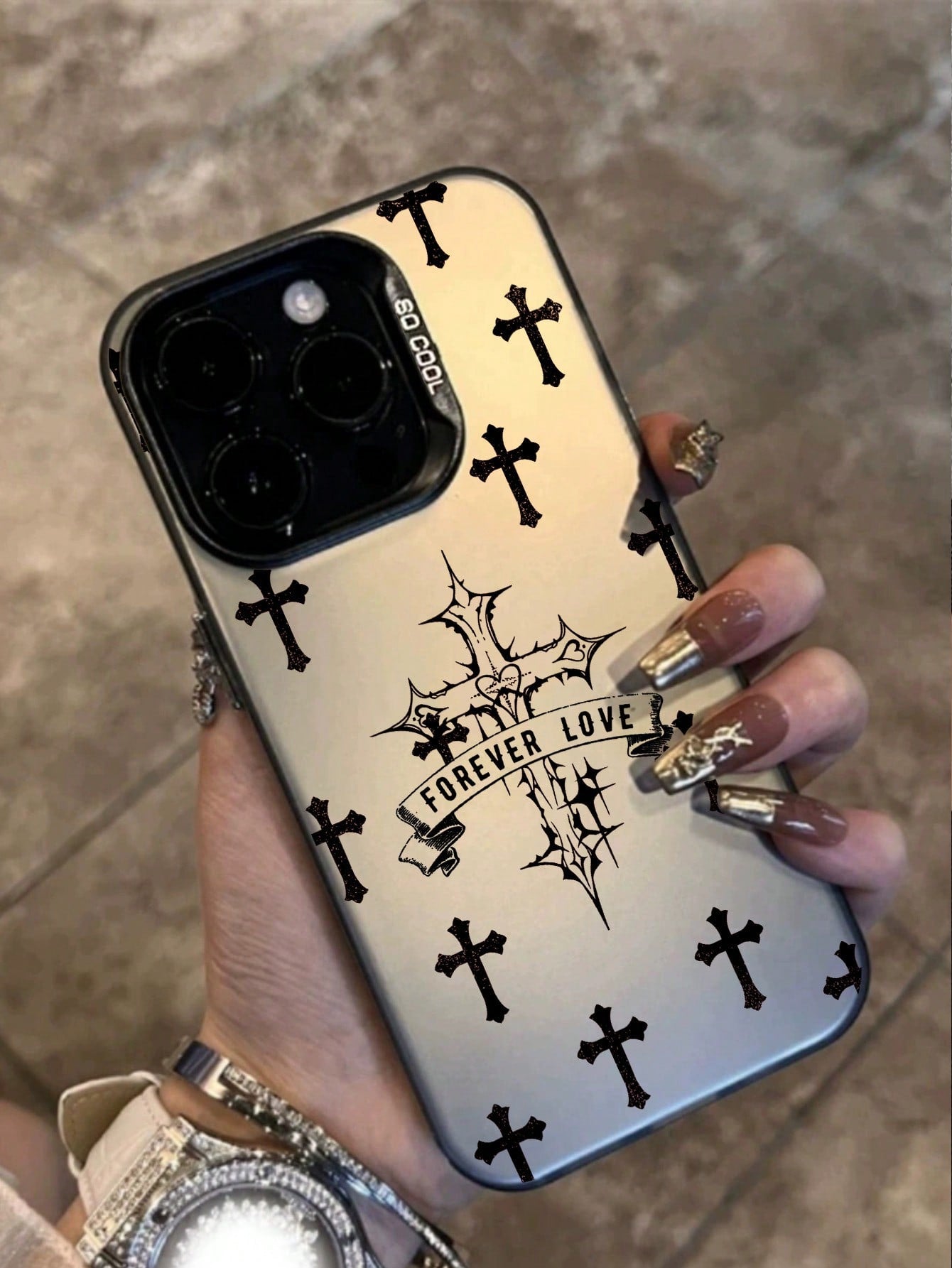 Cross Print Liquid Silicone Mobile Phone Case Full-Body Protection Shockproof Anti-Fall TPU Soft Rubber Case Compatible With IPhone11/12/13/14/15/15pro/15 Plus/15 Promax/7plus/8plus/X/Xs Max/Xr/11pro/12pro/13pro/14pro/12mini/13mini/11promax/12promax/13pro