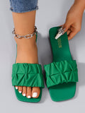 Women Slip-Resistant Open-Toe Flip-Flops, Soft-Sole Casual Slippers For Outdoor, Beachwear And Summer Fashion