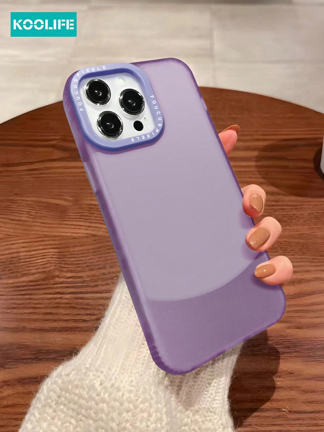 Koolife 1pc Dual Color Transparent TPU+Matte Soft Case Compatible With Apple IPhone 12/12 Pro/12 Pro Max/13/13 Pro/13 Pro Max/14/14 Plus/14 Pro/14 Pro Max/15/15 Pro/15 Pro Max/15 Plus
